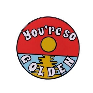 You're So Golden Beach Summertime Enamel Pin